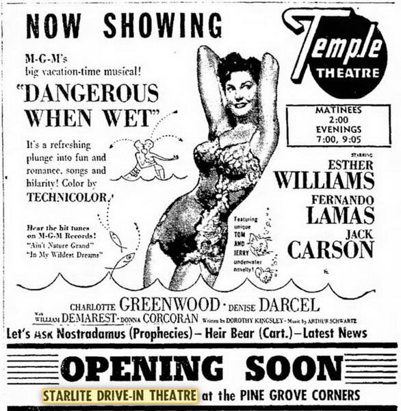 Temple Theatre - Old Ad